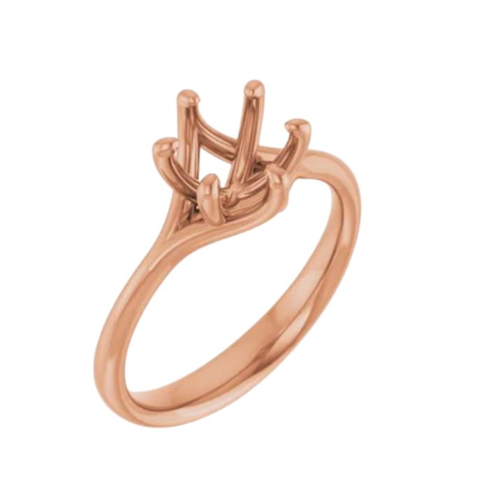 Starburst sunstone solitaire ring