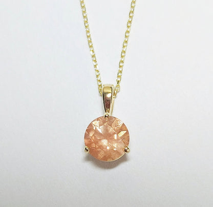 Trinity_peach_yellow_gold_necklace_pendant