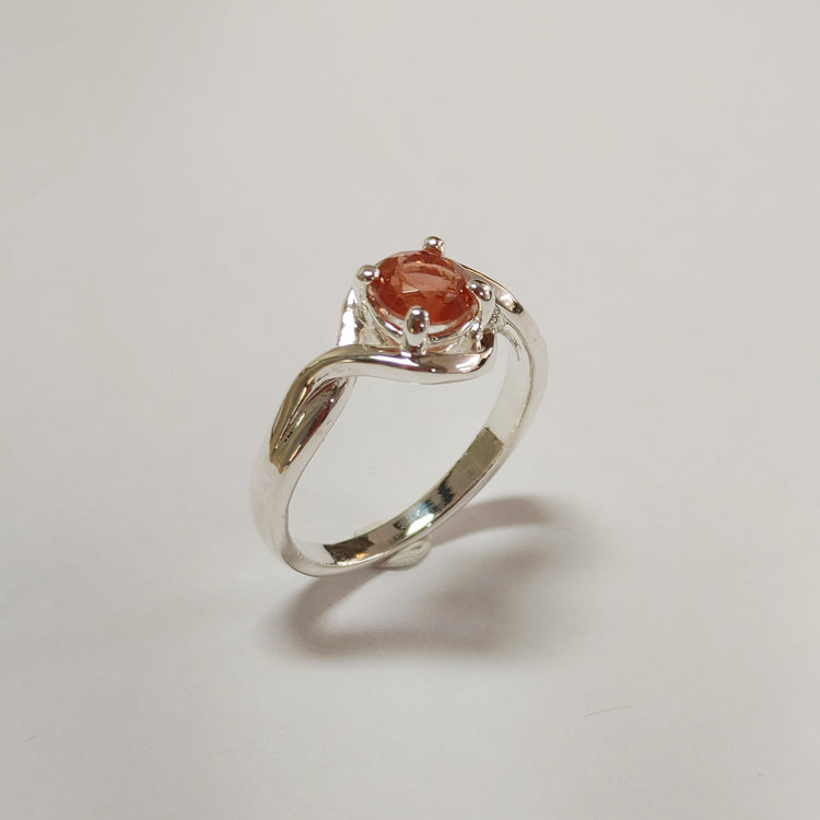 Sunstone Engagement "Rings of Venus", Gold or Silver