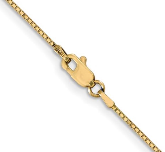 10K yellow gold box chain