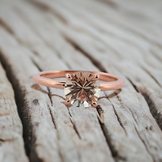 Classic Sunstone Engagement Ring