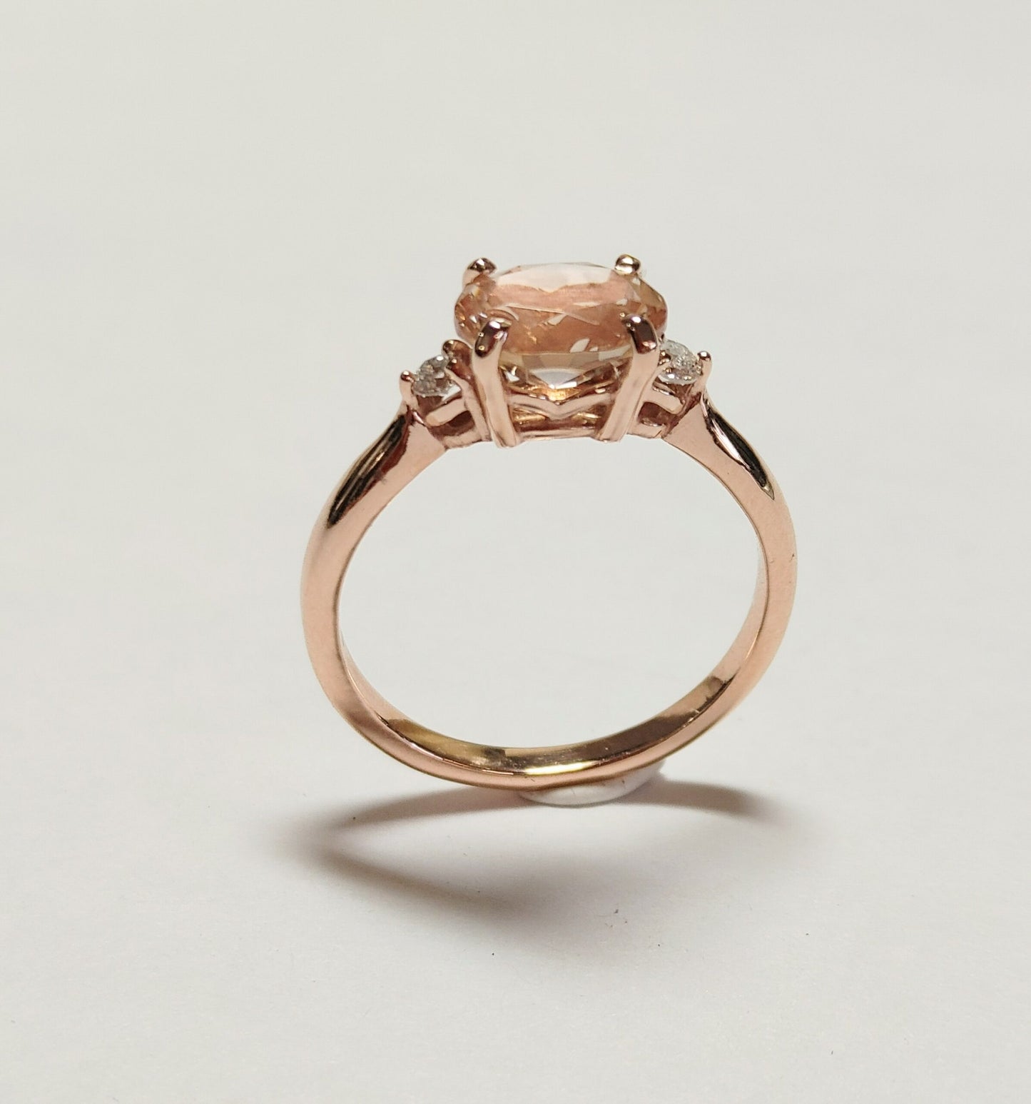 Enchanted Engagement Ring-Peach Sunstone