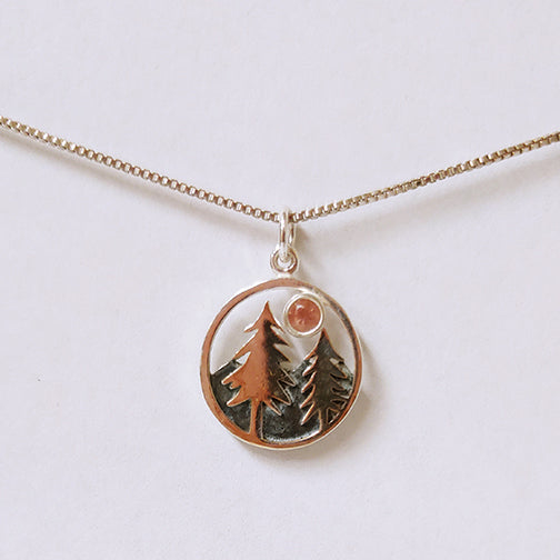 Two Pine Mountain Pendant with Oregon Sunstone