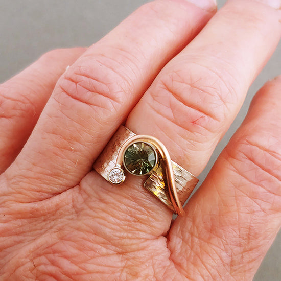 Halley's Comet Ring-14K Gold Version