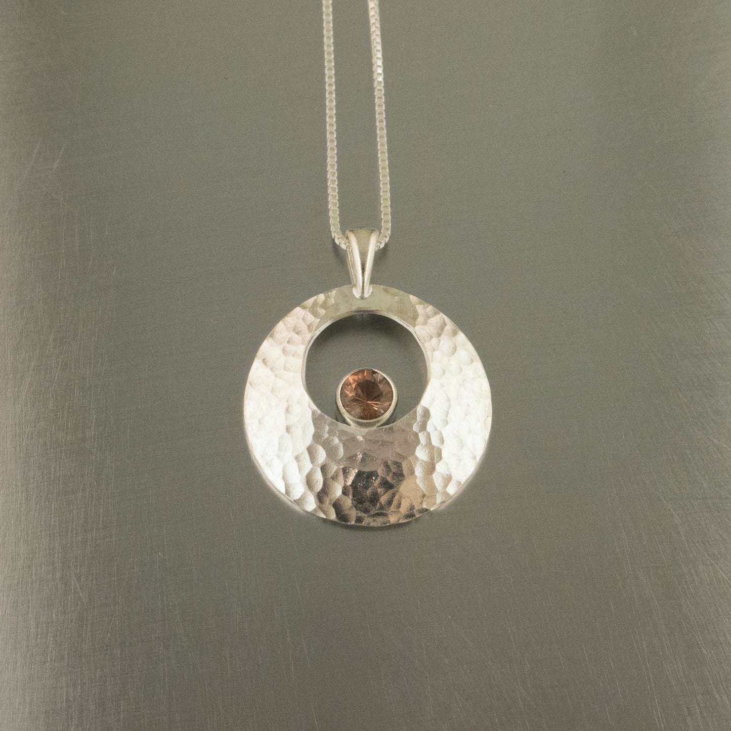 Ball peen Galilean moon-sunstone necklace pendant 