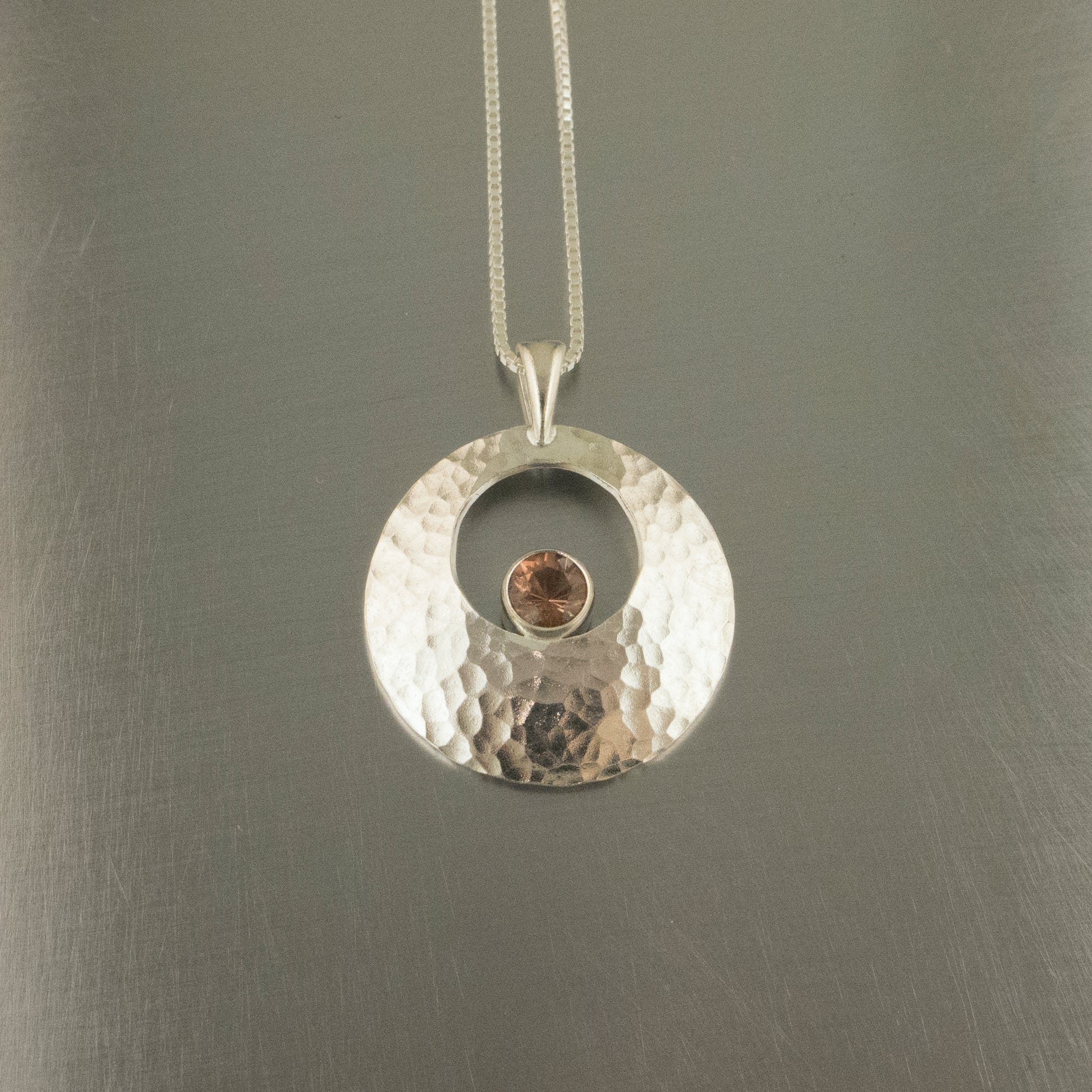 Ball peen Galilean moon-sunstone necklace pendant 