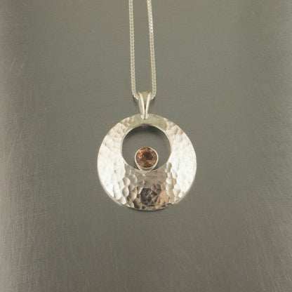Ball peen Galilean moon-sunstone necklace pendant 