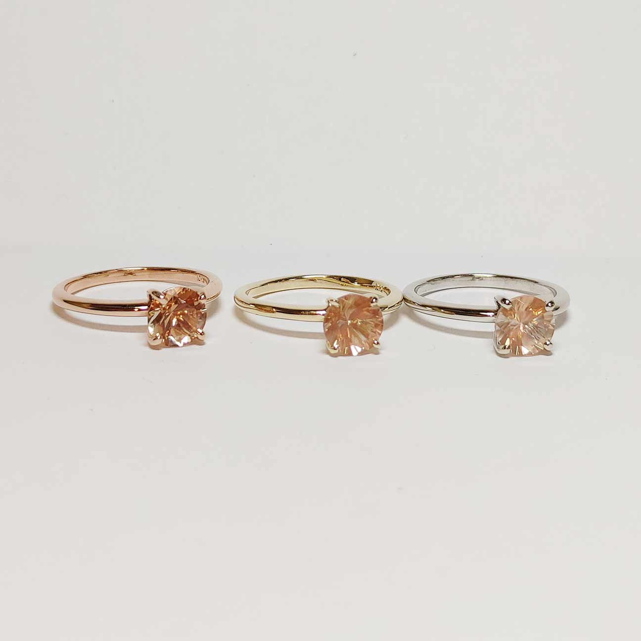 Classic Sunstone Engagement Ring