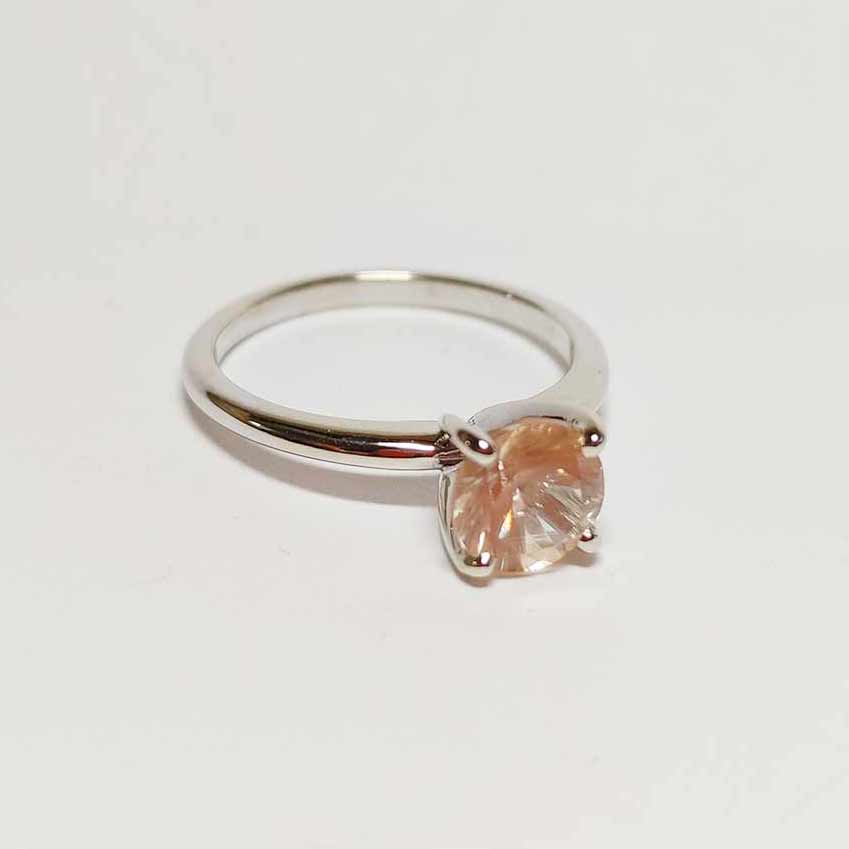 Classic Sunstone Engagement Ring