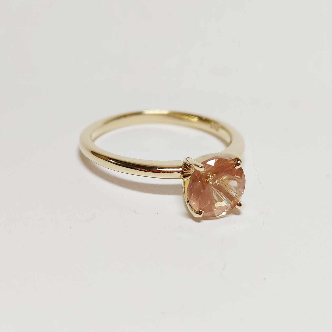 Classic Sunstone Engagement Ring