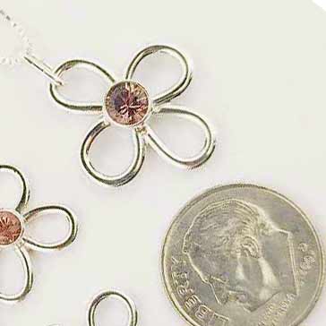 Double Infinity Lucky Sunstone Pendant