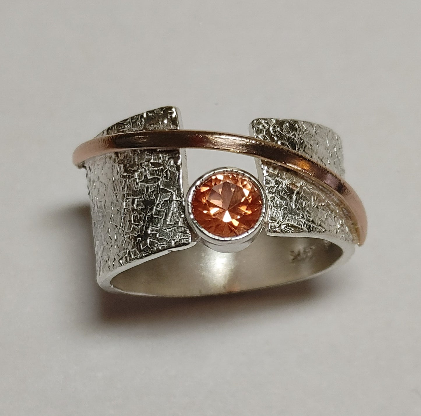 "Alya Star" Oregon Sunstone Ring