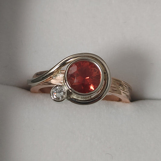 Lasso Bezel Set Sunstone Ring