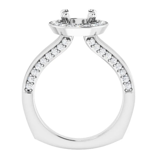 Nothing Else Sunstone Halo Ring white gold