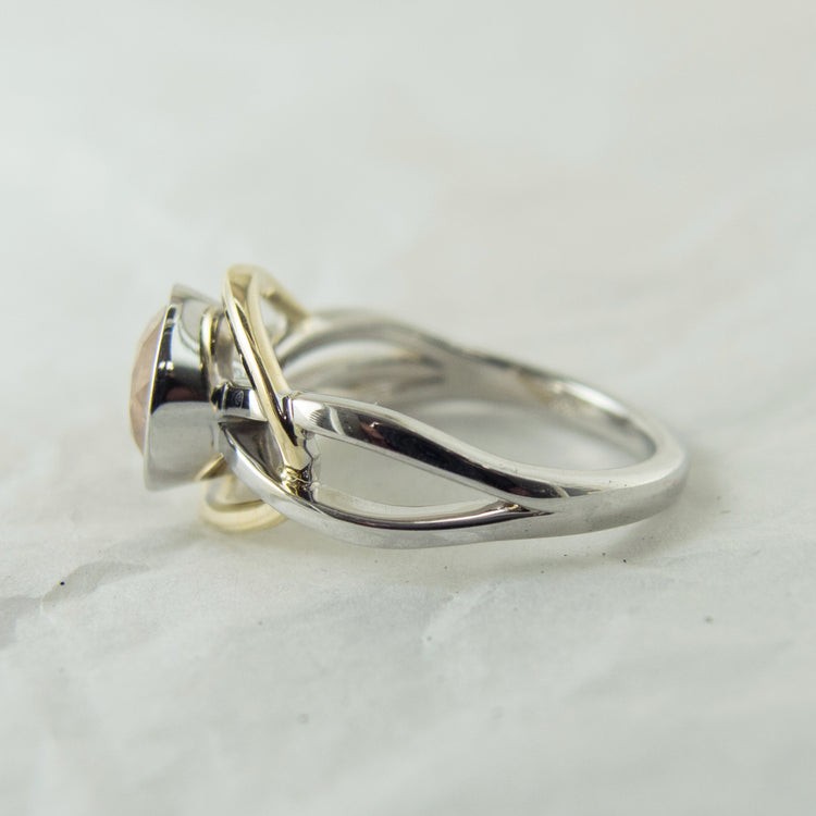 Ethereal Ring-14K Gold Custom Made Oregon Sunstone Ring