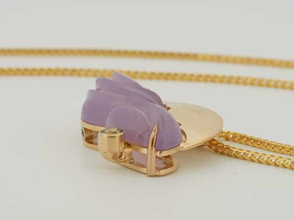 "Purple Haze" Oregon Chalcedony & Sunstone Pendant