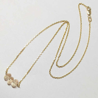 sunstone bead necklace