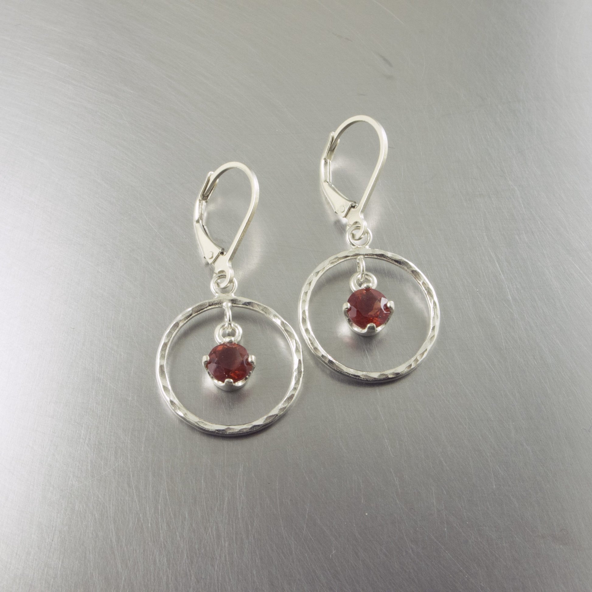 Silver Saturn dangles