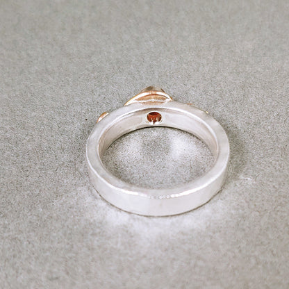 Botanical Leaf Spiral Ring- Spring Engagement Ring
