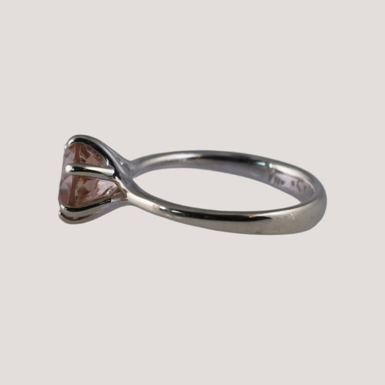 Starburst sunstone solitaire ring