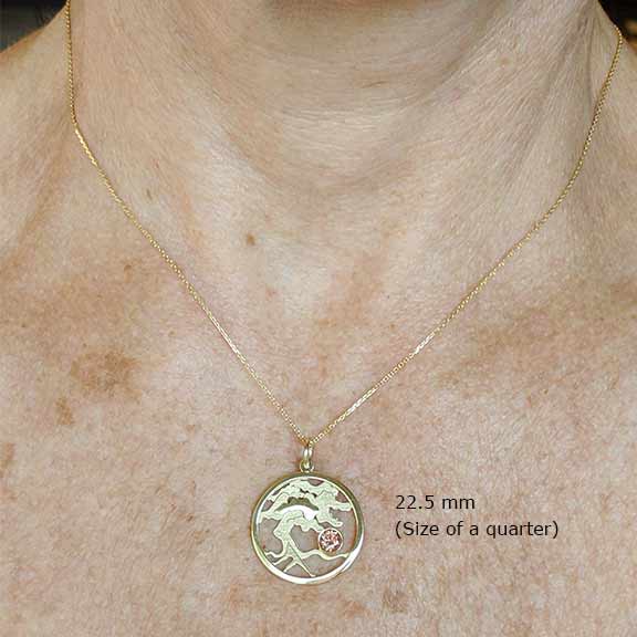 TREE OF LIFE-Necklace with Oregon Sunstone