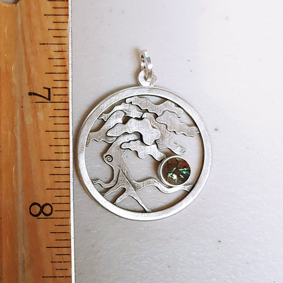 Tree of Life Medallion with Oregon Sunstone