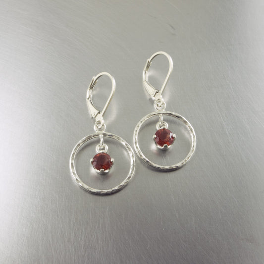 Saturn Earrings-Sunstone Sparklers